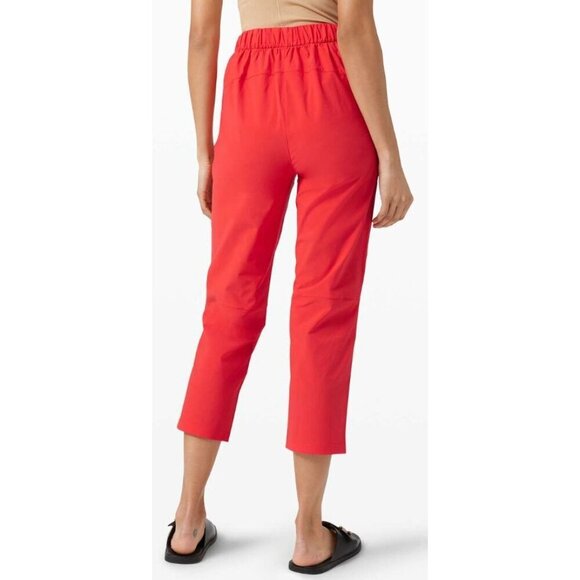 Lululemon Your True Trouser High Rise Crop Red-sz 6 - Picture 5 of 11